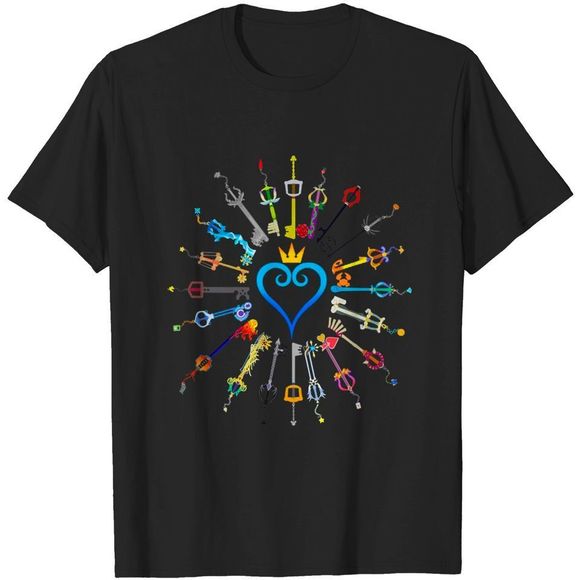 Kingdom Hearts Keyblades  Kingdom Hearts  Tshirt - Picture 1 of 4